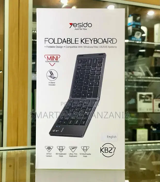 Yesido KB27 Portable BT 5.0 Foldable Keyboard - Buy in Dar es Salaam, Tanzania | Smartware