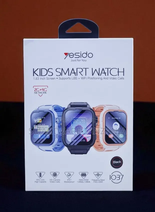 Yesido Kids Smart Watch Black 1.83 Screen 4G GPS - Buy in Dar es Salaam, Tanzania | Smartware