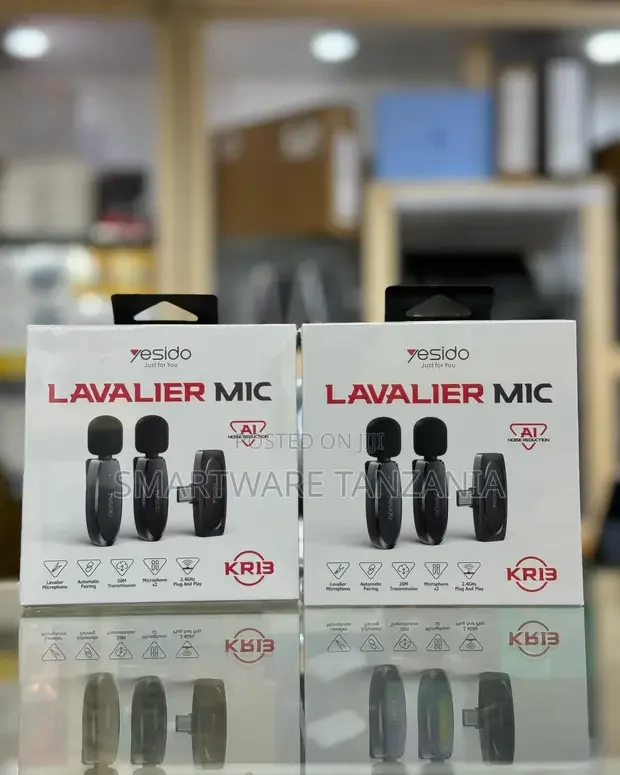 Yesido Lavalier Mic KR13 Dual Wireless Microphone - Buy in Dar es Salaam, Tanzania | Smartware