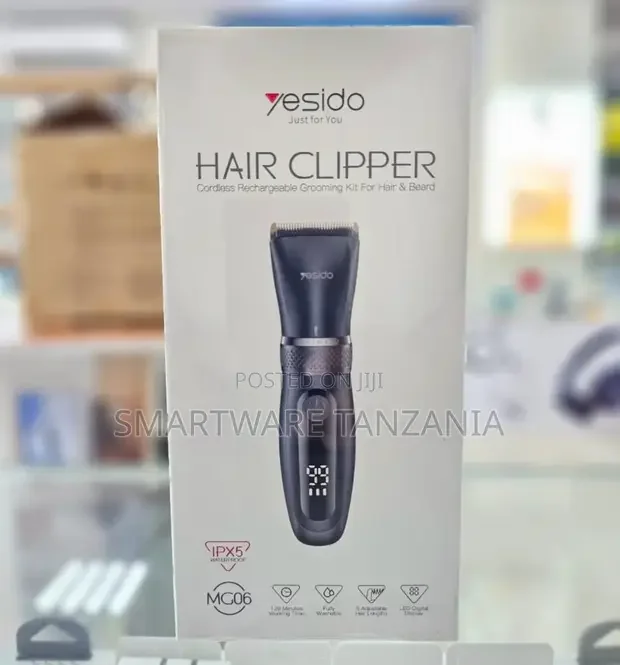 Yesido Mg06 Cordless Hair Clipper Ipx5 120min Led Digital Display