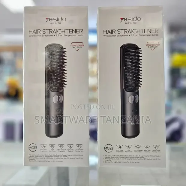 Yesido Mg23 Wireless Hair Straightener Brush - Buy in Dar es Salaam, Tanzania | Smartware