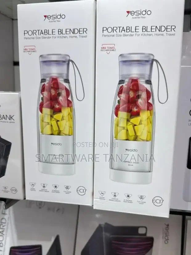 Yesido Portable Blender Rechargeable 480ml - Buy in Dar es Salaam, Tanzania | Smartware