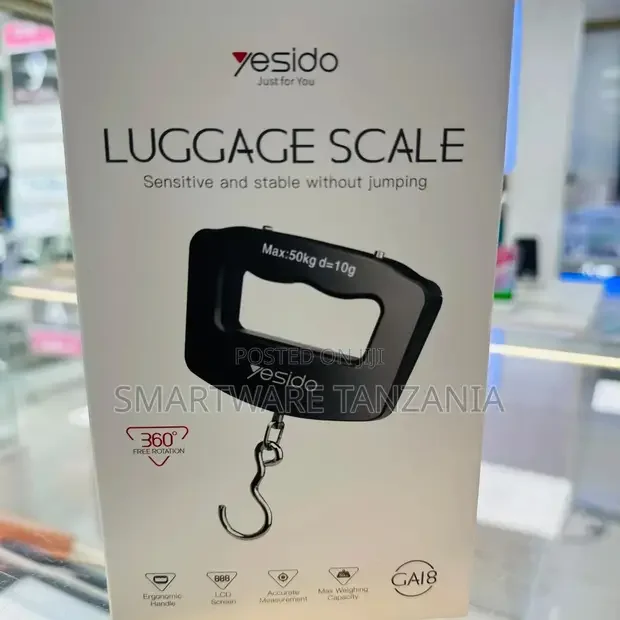 Yesido Portable Digital Luggage Scale 50kg Max Weight - Buy in Dar es Salaam, Tanzania | Smartware