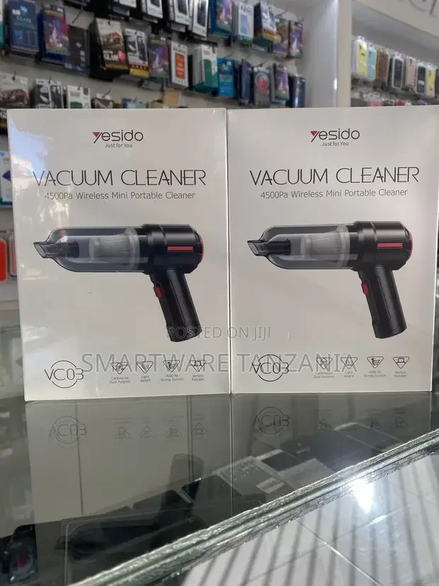 Yesido Rechargeable Handheld Vacuum Cleaner - Black