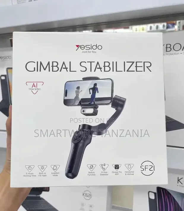 Yesido SF21 AI Tracking 3-Axis Gimbal Stabilizer - Buy in Dar es Salaam, Tanzania | Smartware