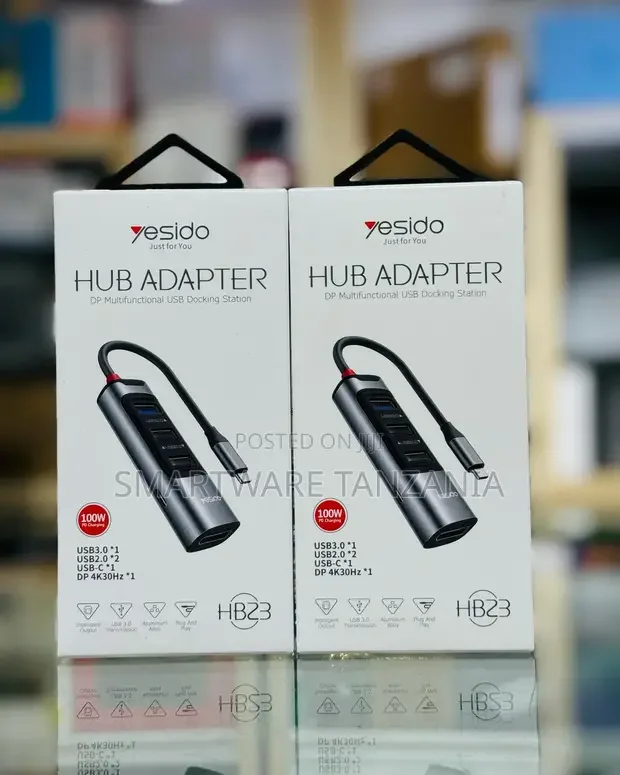 Yesido USB-C Hub Adapter 100W PD DisplayPort Docking - Buy in Dar es Salaam, Tanzania | Smartware