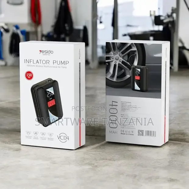 Yesido VC04 Wireless Air Pump - Buy in Dar es Salaam, Tanzania | Smartware