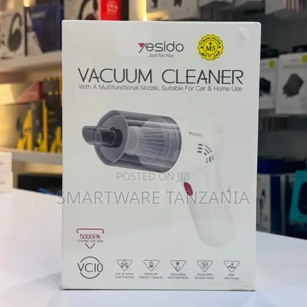 Yesido VC10 Portable Handheld Vacuum Cleaner for Car and Home - Buy in Dar es Salaam, Tanzania | Smartware