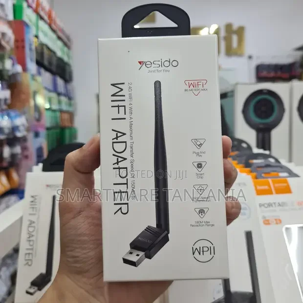 Yesido Wifi Adapter 2.4G USB Wireless Network 150Mbps - Buy in Dar es Salaam, Tanzania | Smartware