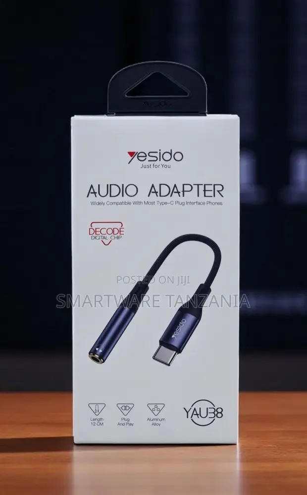 Yesido YAU38 USB-C to 3.5mm Audio Adapter - Buy in Dar es Salaam, Tanzania | Smartware