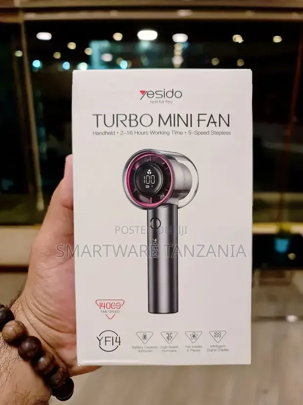 Yesido Yf14 Turbo Mini Fan - Buy in Dar es Salaam, Tanzania | Smartware