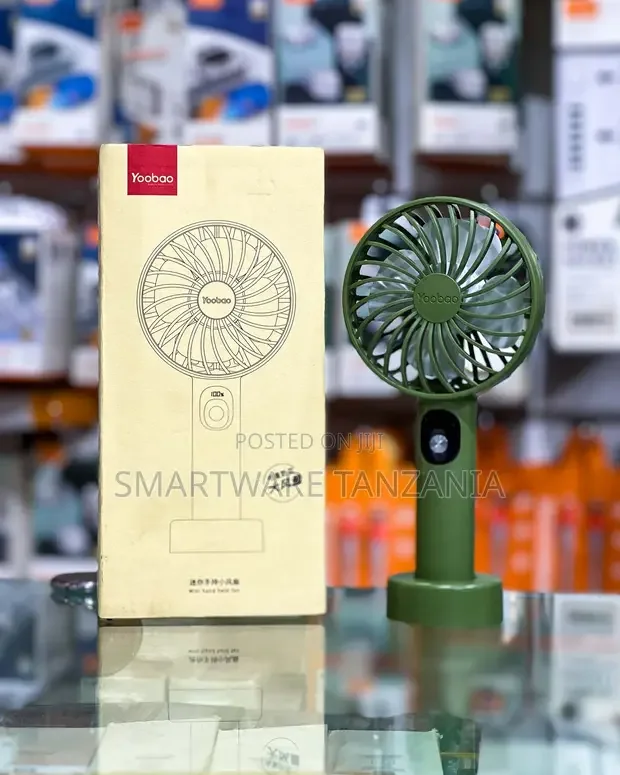 Yoobao Mini Handheld Fan Rechargeable Portable Olive Green - Buy in Dar es Salaam, Tanzania | Smartware