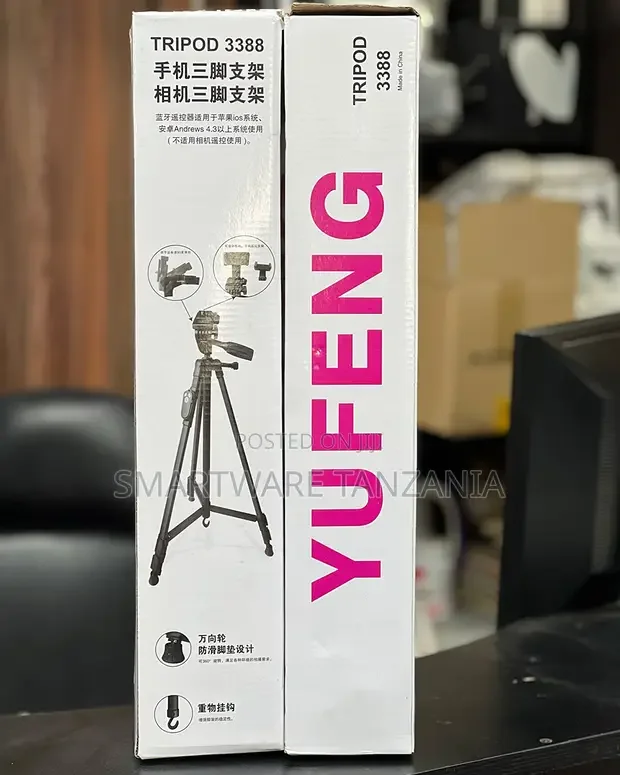 Yufeng 3388 Professional Foldable Tripod With Bluetooth Remote - Buy in Dar es Salaam, Tanzania | Smartware