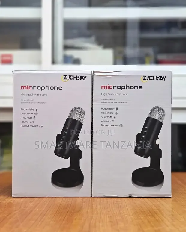 Zachray Desktop USB Condenser Microphone - Buy in Dar es Salaam, Tanzania | Smartware